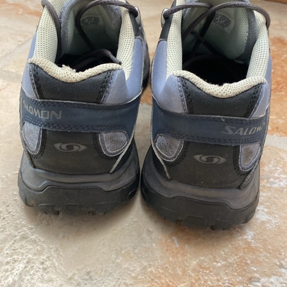 Salomon Womens Ellipse GTX Sz 9.5 Trail Running Hiking Shoes Sneakers Gray blue - Picture 5 of 9